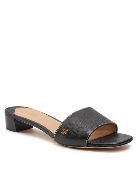 Šľapky Lauren Ralph Lauren čierna