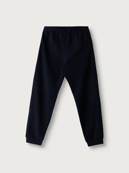Emporio Armani donji dio trenirke za djecu s pamukom plava