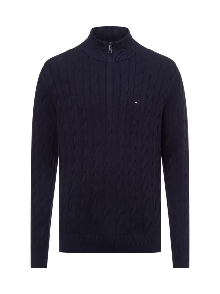 Tommy Hilfiger sweter Mężczyźni jednolity XXL niebieski