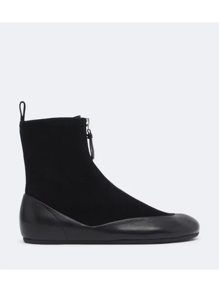 Cizme scurte Proenza Schouler din piele de căprioară negru