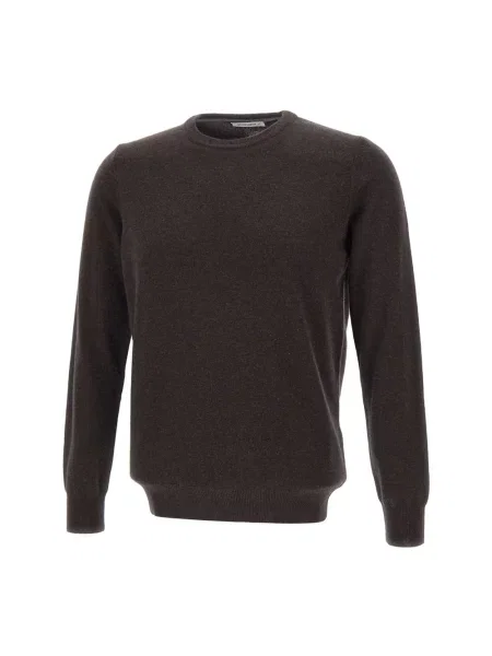 Sweter Kangra wełniany brązowy