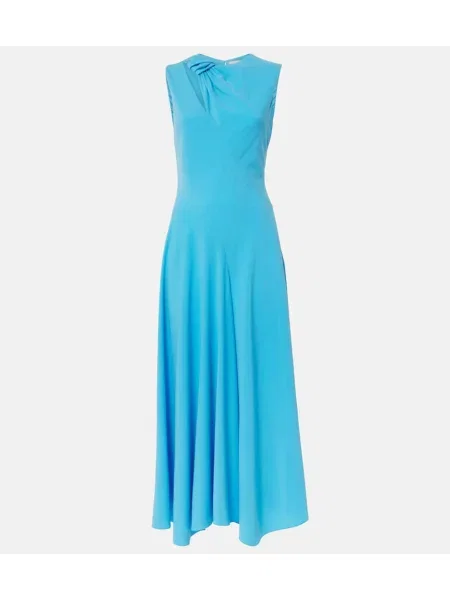 Midi obleka Roksanda modra