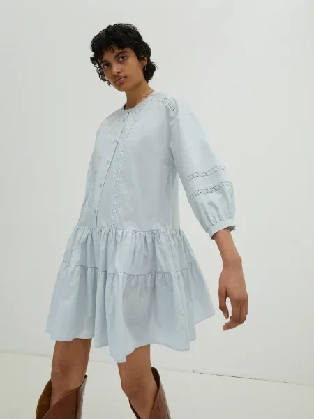 EDITED Rochie tip bluză Despina' albastru