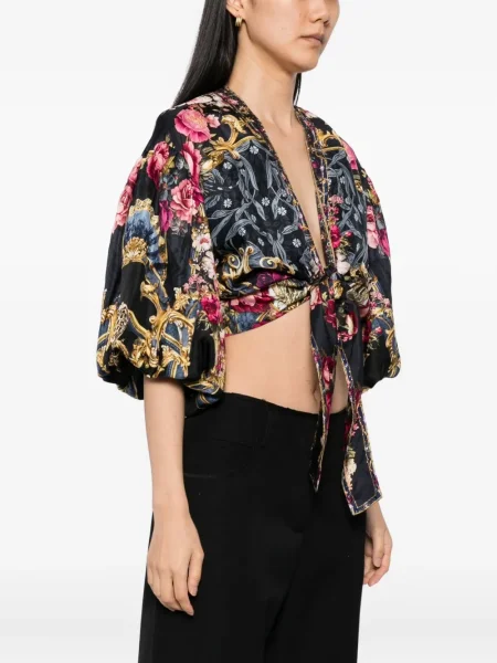 Bluză Camilla de mătase negru