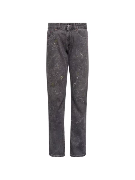 Blugi drepți Mm6 Maison Margiela gri