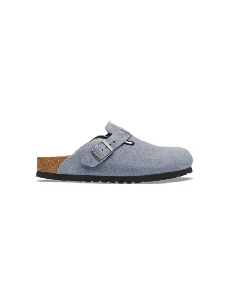 Birkenstock Mules încălțăminte Boston | piele întoarsă | narrow fit gri