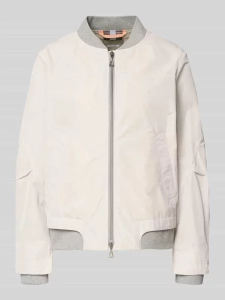 Kurtka bomber z dwukierunkowym zamkiem błyskawicznym Amber & June