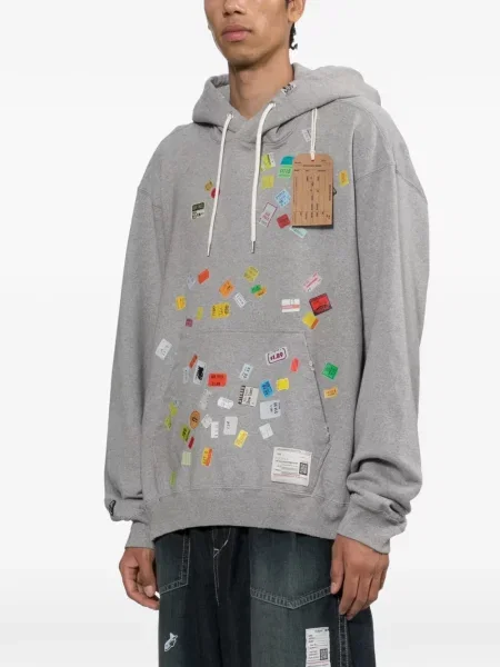Hoodie Maison Mihara Yasuhiro με σχέδιο γκρι