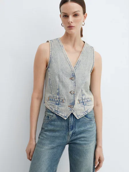 MANGO Жилет синій