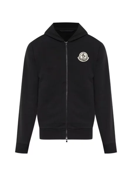 Hanorac cu glugă Moncler cu autograf negru