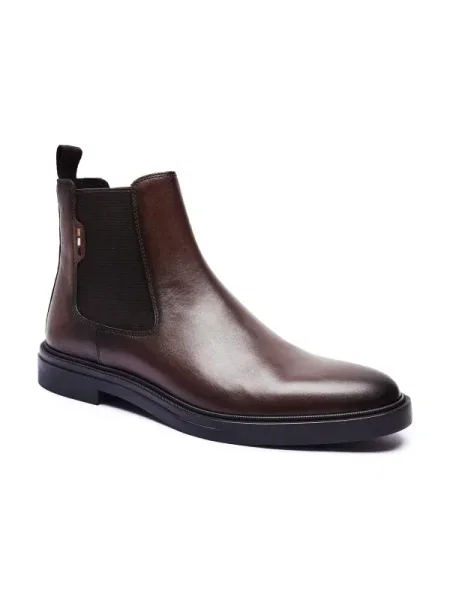 BOSS BLACK De piele ghete chelsea Calev_Cheb_ltfb negru