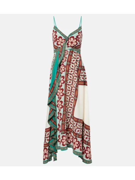 Rochie maxi La Doublej de mătase de costum