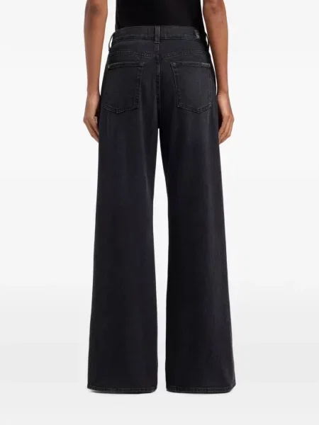 Blugi cu picior larg 7 For All Mankind negru