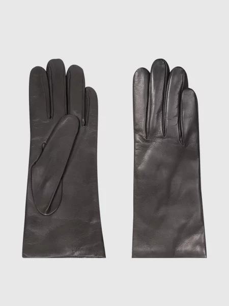 Шкіряні рукавички Sermoneta Gloves сірі