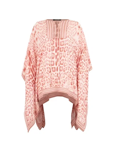 Top Roberto Cavalli cu imagine cu model leopard roz