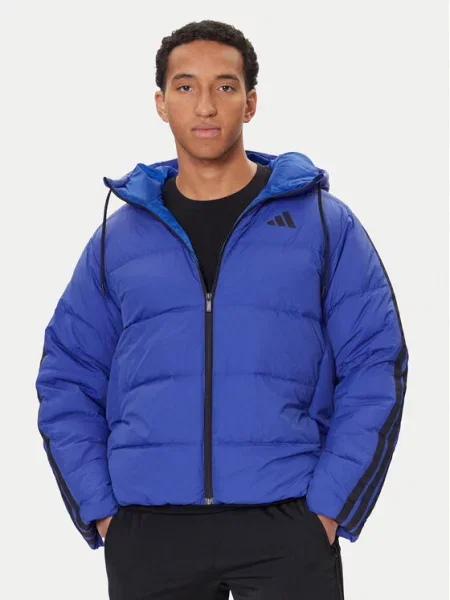 Vatovaná bunda adidas modrá