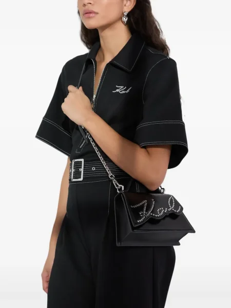Боди Karl Lagerfeld с шипове черно