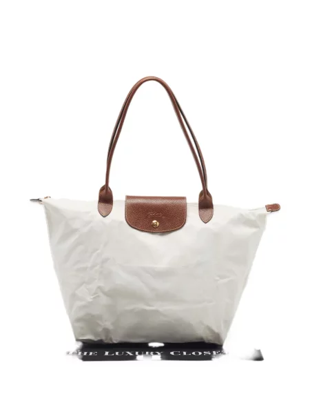 Shopper kabelka Longchamp bílá