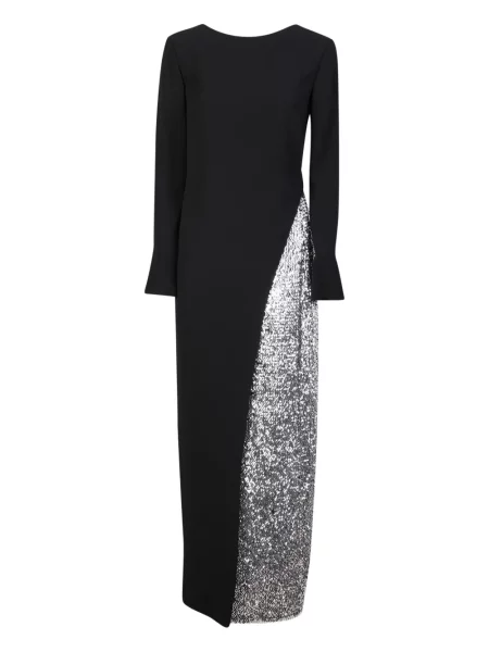 Rochie maxi Givenchy cu paiete lungă de costum negru