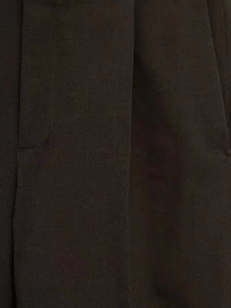 Plisované kalhoty Jacquemus hnědé