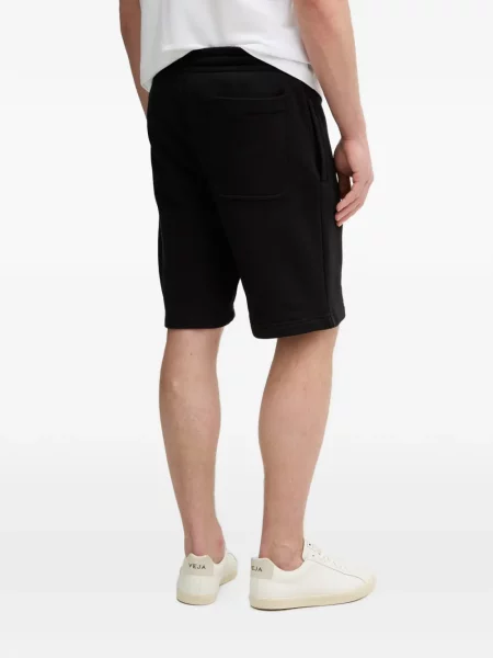 Pantaloni scurți Trussardi cu broderie cu cordon negru