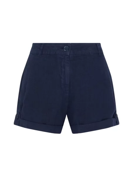 Lniane bermudy Vilebrequin niebieskie