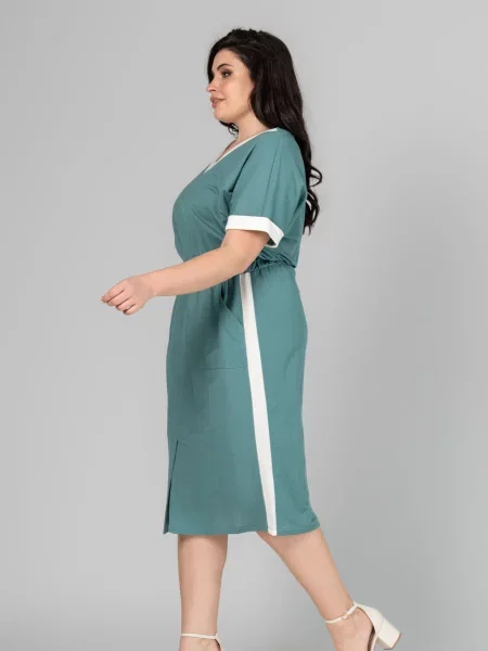 Сукня міді All Posa світло-зелений зелена