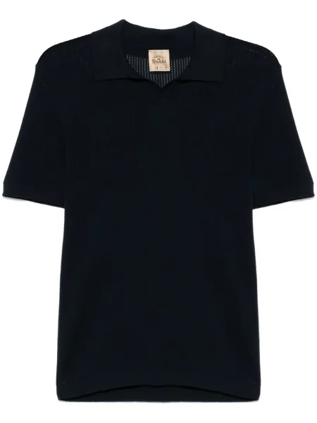 Tricou Rakki tricotate albastru