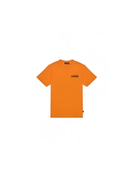 Koszulka Napapijri S-Vignonil Back apricot pomarańczowa