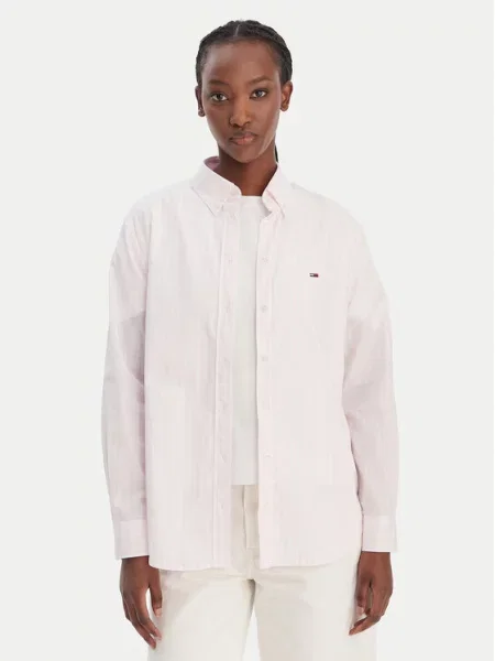 Tommy Jeans Marškiniai rožinė
