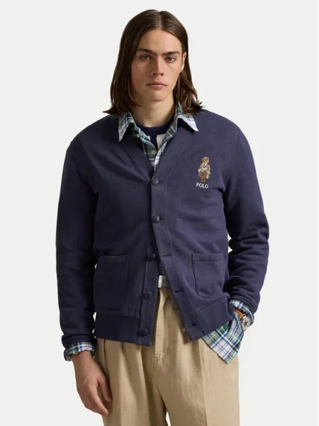 Polo Ralph Lauren Кардиган Тъмносин синьо