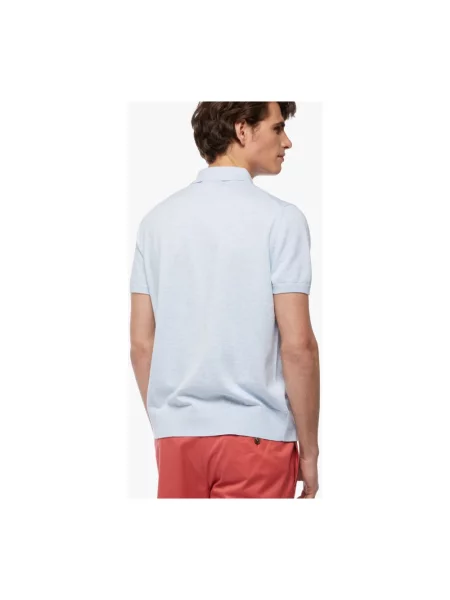 Sweter Brooks Brothers z krótkim rękawem niebieski