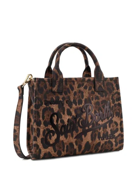 Geantă Mc2 Saint Barth cu imagine cu model leopard maro