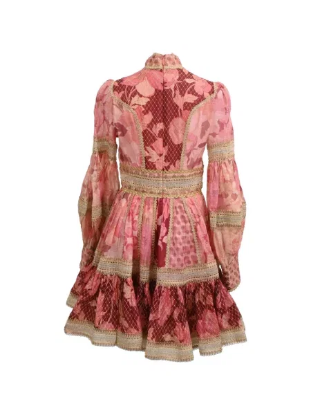 Rochie Zimmermann cu model floral cu imagine roz