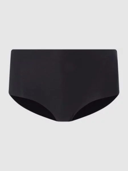 Majtki z dodatkiem streczu — bezszwowy model ‘Invisible Cotton’ Hanro czarne