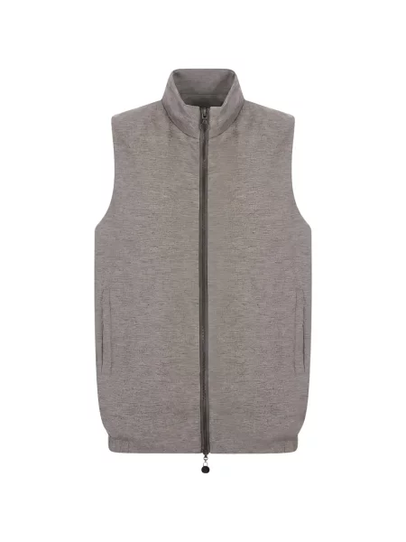 Reversibil vestă Kiton gri