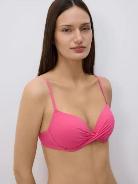 Reserved Top costum de plajă roz-fuchsia roz