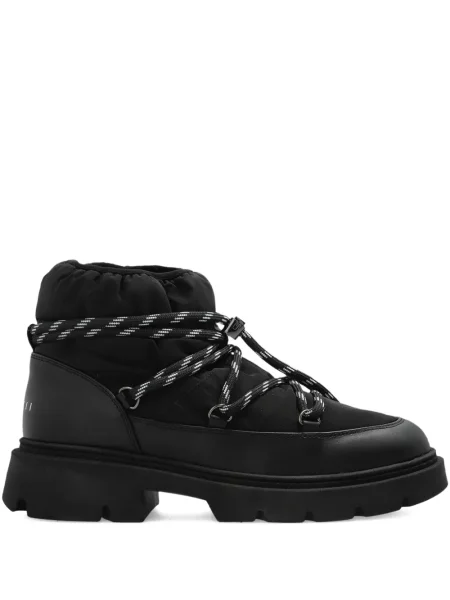 Botine Inuikii cu șireturi din dantelă negru