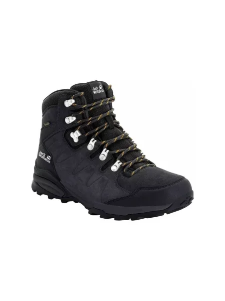 Jack Wolfskin Refugio Texapore Mid pánske trekové topánky black čierna