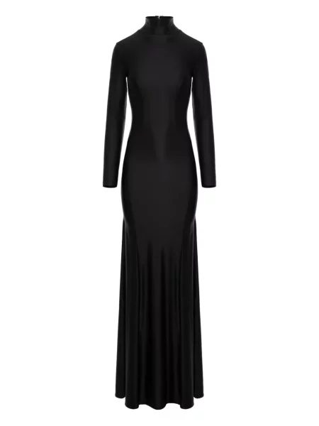 Rochie maxi Murmur lungă de costum negru