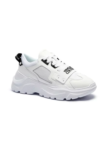 Versace Jeans Couture Sneakers FONDO SPEEDTRACK cu adaos de piele alb