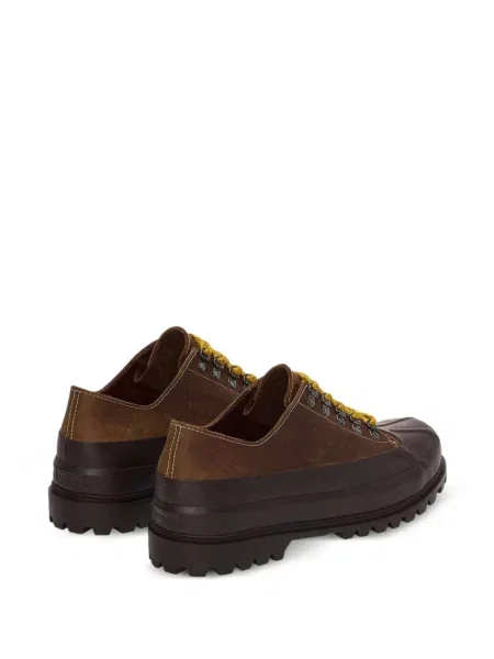 Botine Superga din piele maro