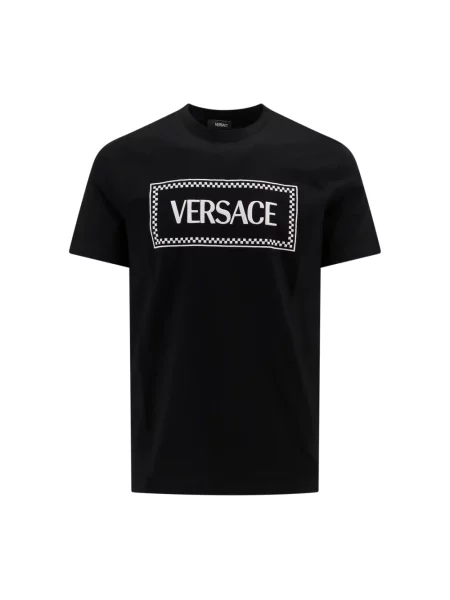 Koszulka Versace retro z logo czarna