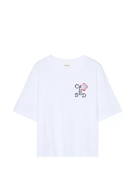 Tricou Closed cu autograf alb