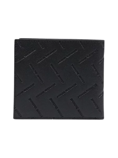 Armani Exchange portfel męski skórzany czarny