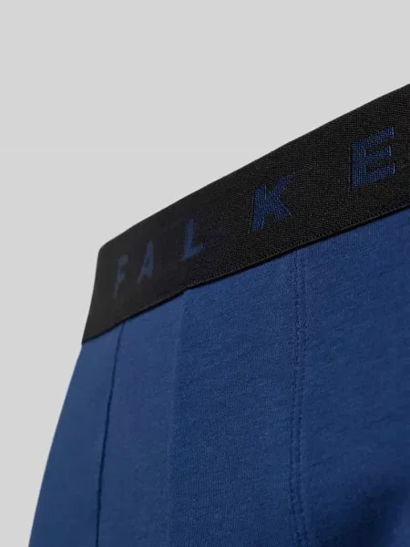 Obcisłe bokserki w zestaw 2 szt. z elastycznym paskiem z logo Falke niebieskie