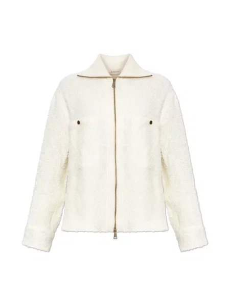 Kardigan Moncler wełniany beżowy