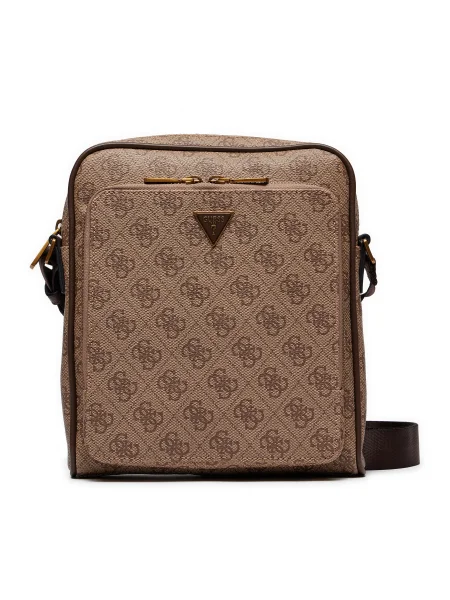 Чанта през рамо Guess MILANO HMMILO бежово