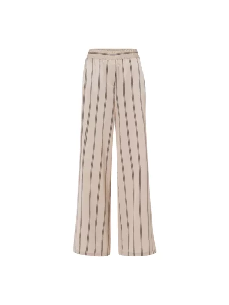 Marc Aurel spodnie szerokie high waist beżowy