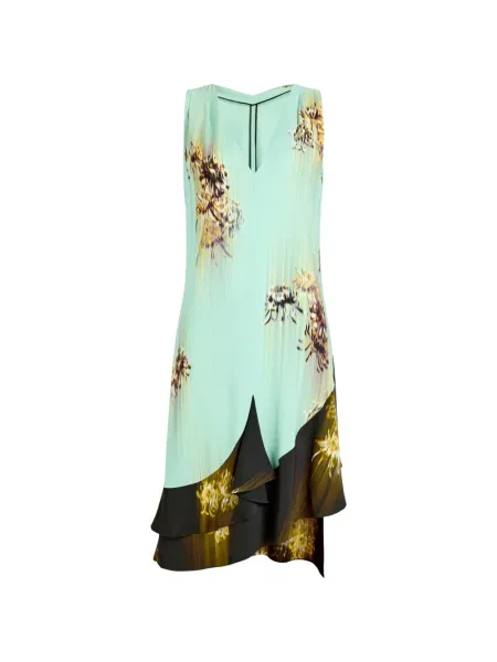 Rochie midi Proenza Schouler până la genunchi de costum verde